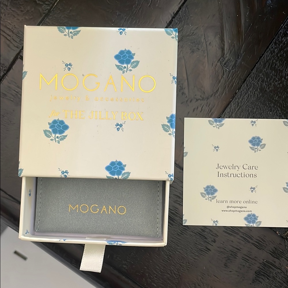 Gold and Blue Floral Earrings